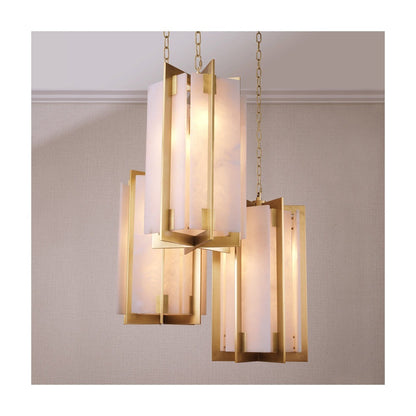Lugano Chandelier - Antique Brass