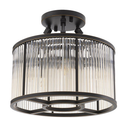 Bernardi Small Chandelier Ceiling Light - Bronze Highlight