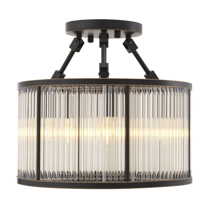 Bernardi Small Chandelier Ceiling Light - Bronze Highlight