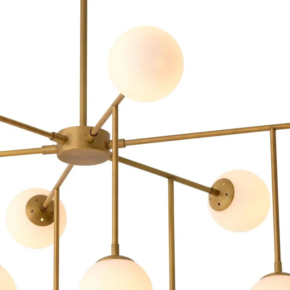 Aram Chandelier - Antique Brass Finish