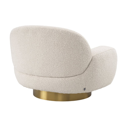 Udine Swivel Chair - Bouclé Cream
