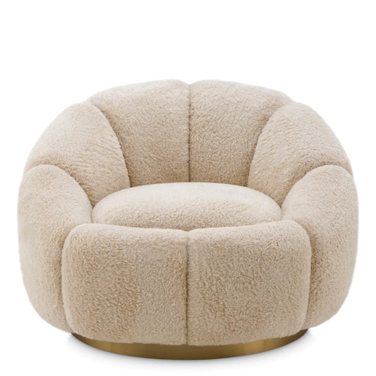 Inger Swivel Chair - Brisbane Cream