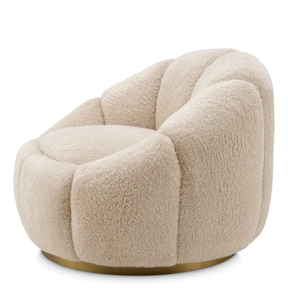 Inger Swivel Chair - Brisbane Cream
