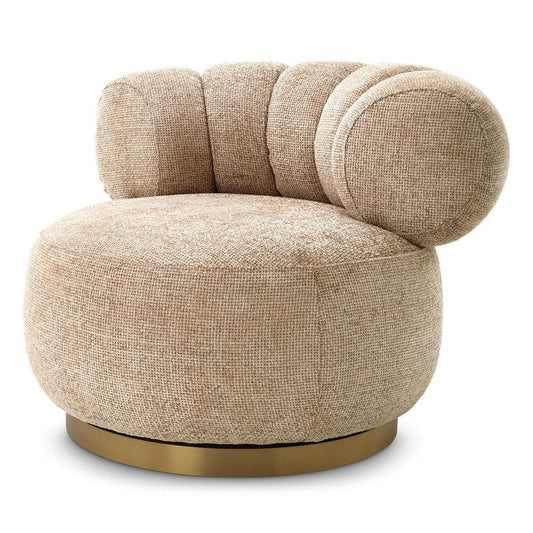 Phedra Swivel Chair - Lyssa Sand