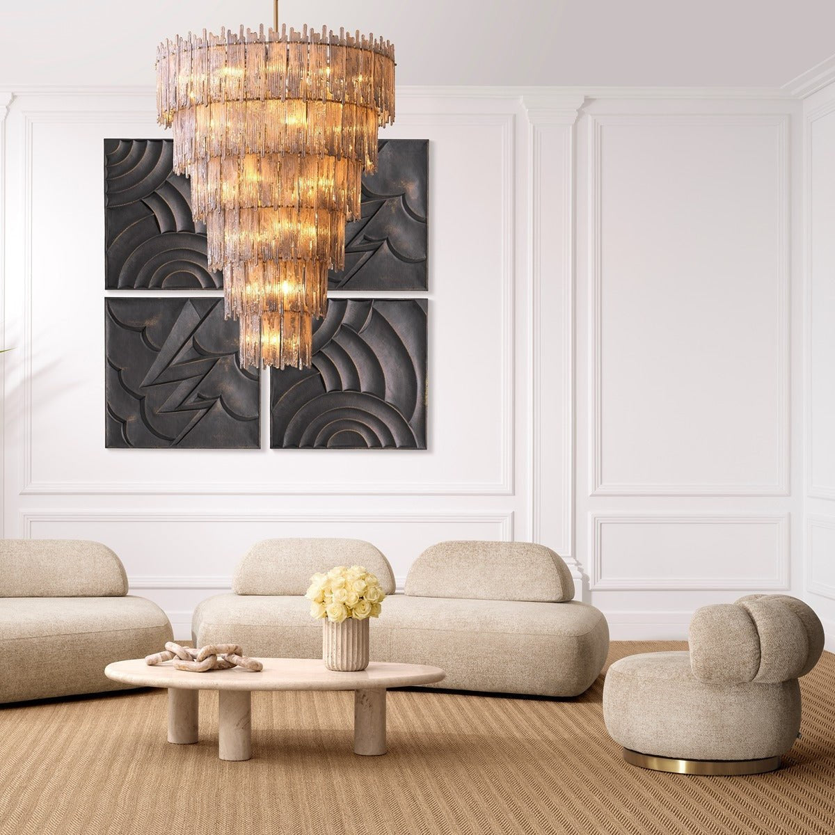 Phedra Swivel Chair - Lyssa Sand