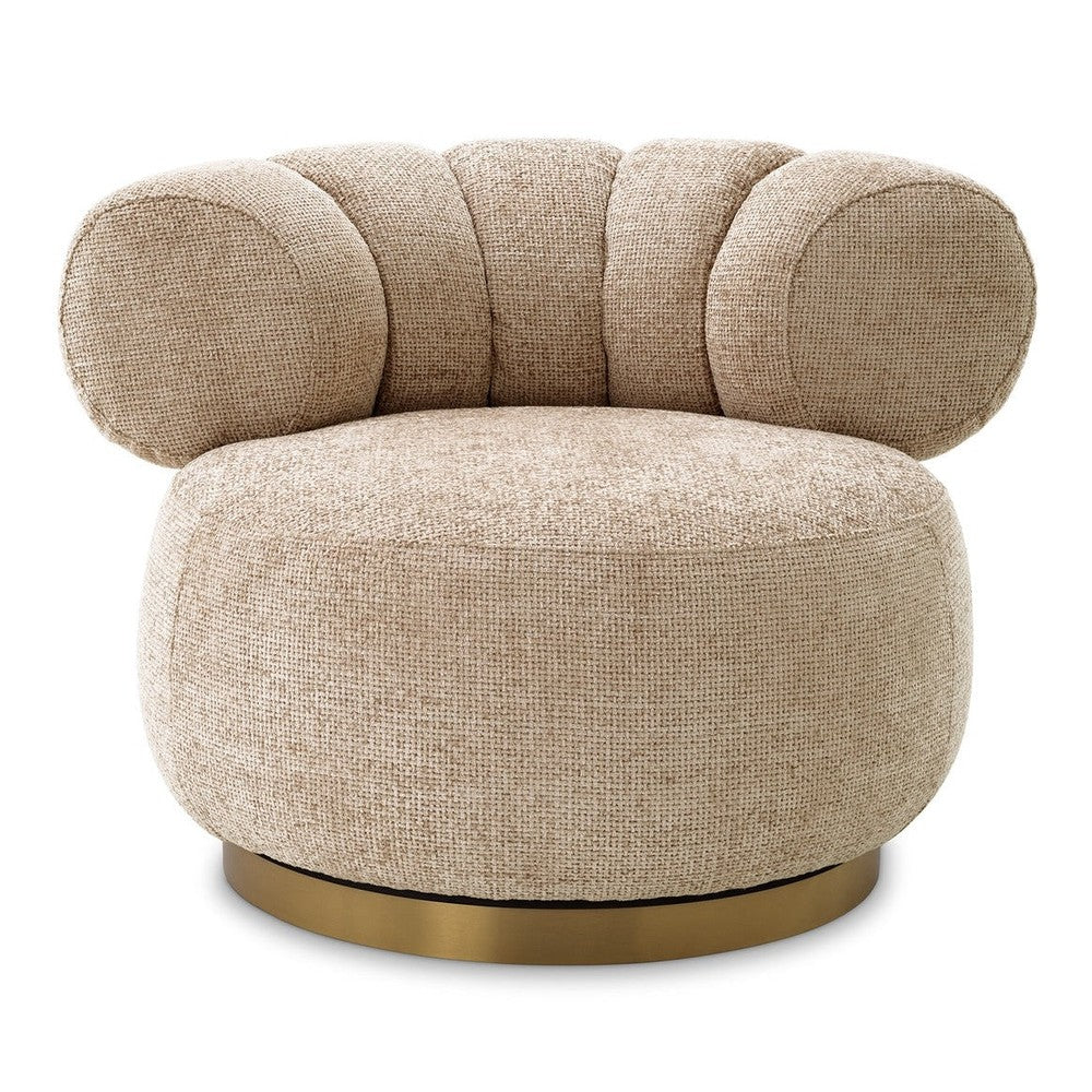 Phedra Swivel Chair - Lyssa Sand