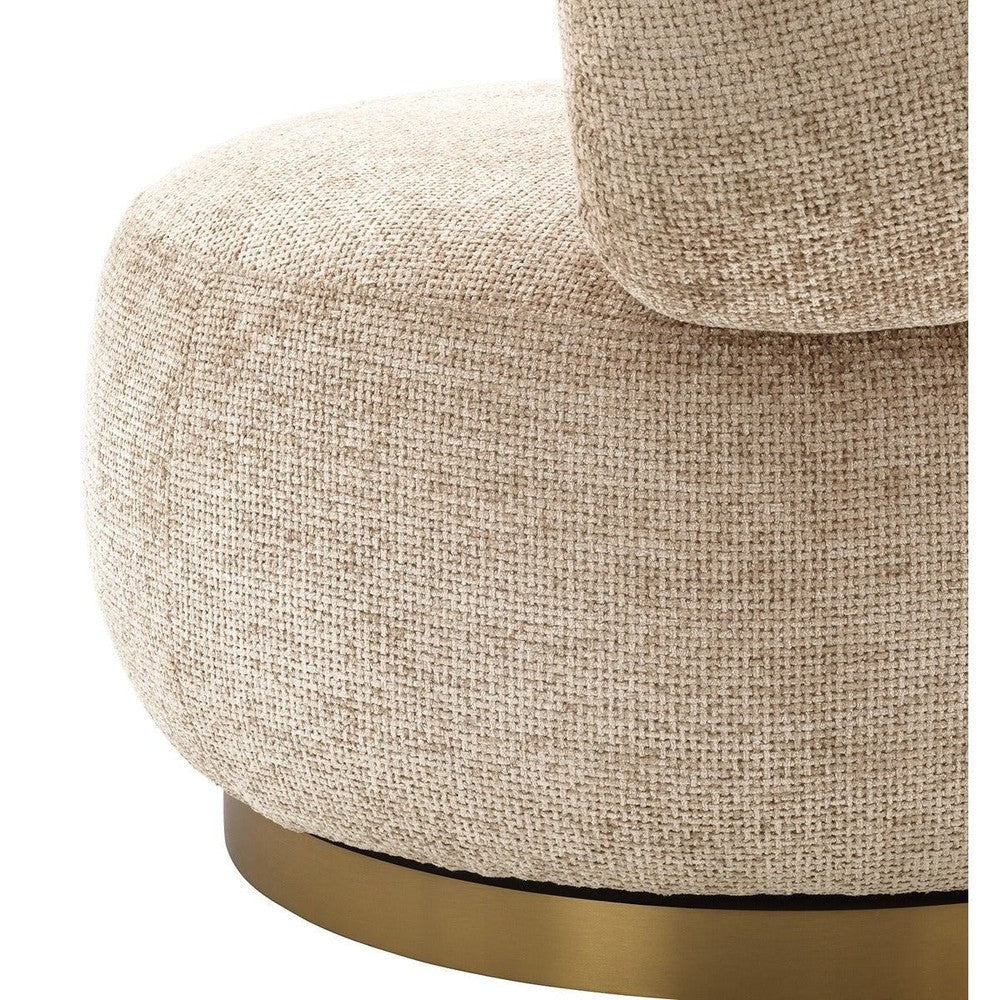 Phedra Swivel Chair - Lyssa Sand