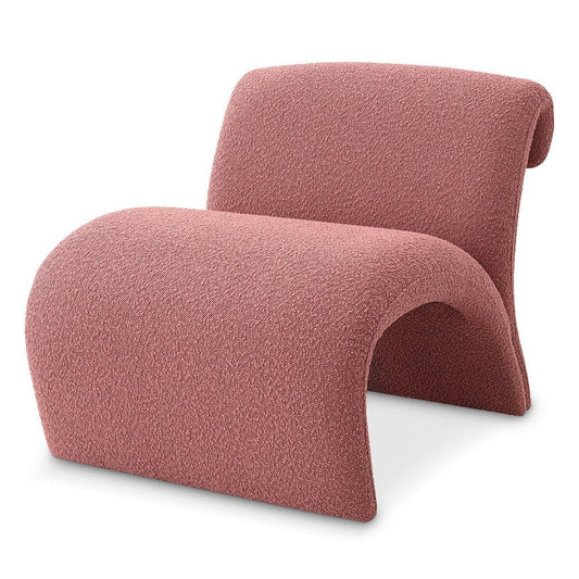 Vignola Chair - Bouclé Rose