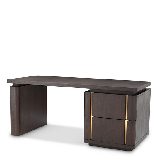 Modesto Desk - Mocha Oak Veneer