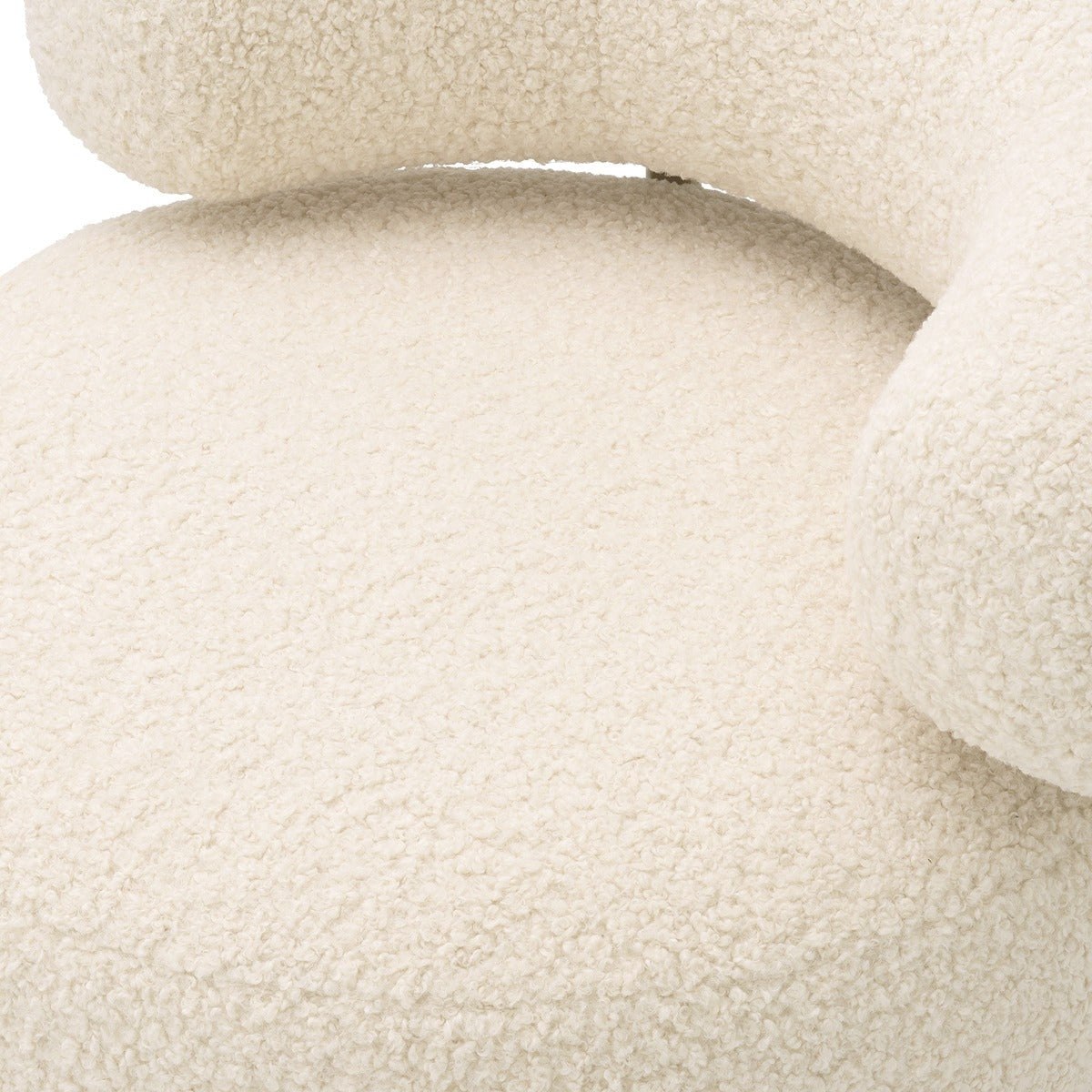 Thompson Chair - Faux Shearling Brushed Brass Finish