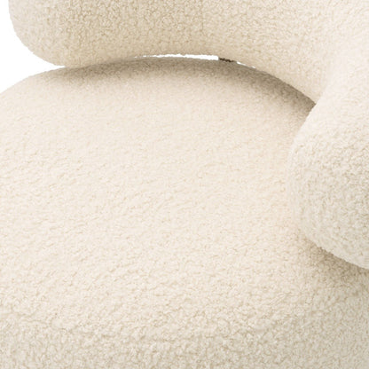 Thompson Chair - Faux Shearling Brushed Brass Finish