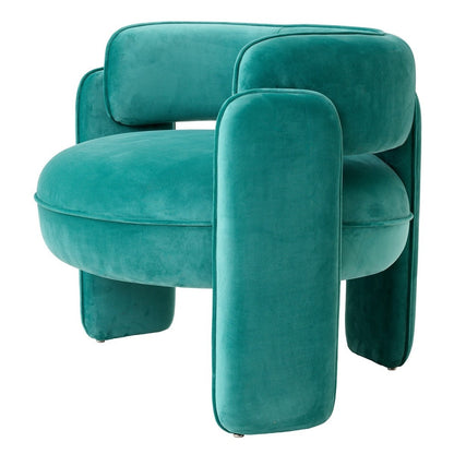 Chaplin Chair - Savona Turquoise Velvet