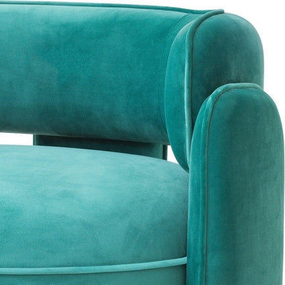 Chaplin Chair - Savona Turquoise Velvet