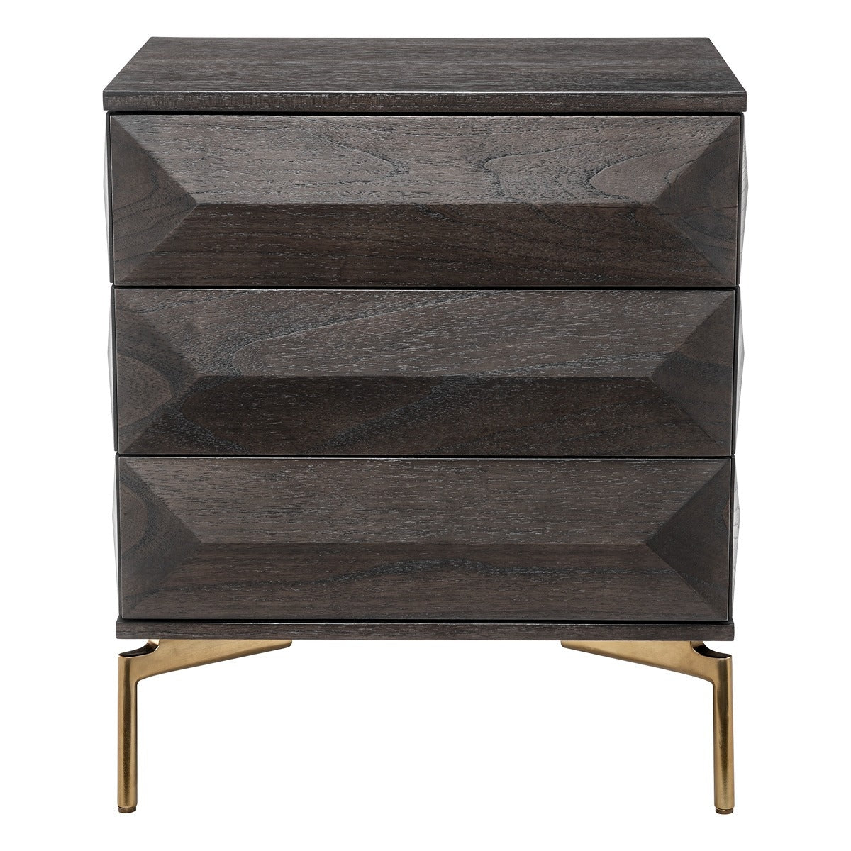 Denver Bedside Table - Mocha Oak Veneer