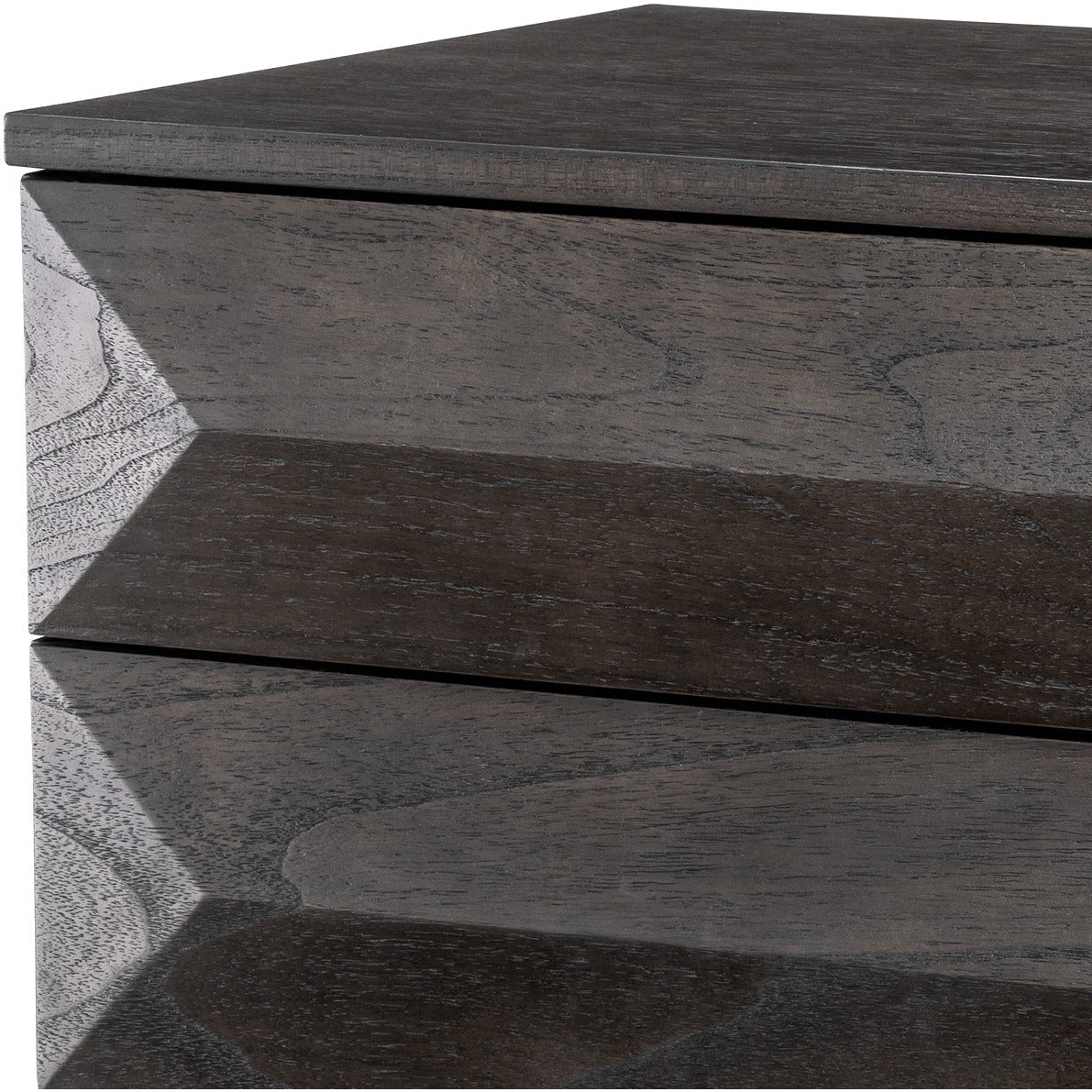 Denver Bedside Table - Mocha Oak Veneer