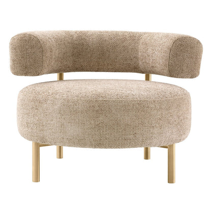 Lyssa Chair Thompson - Sand & Brushed Brass