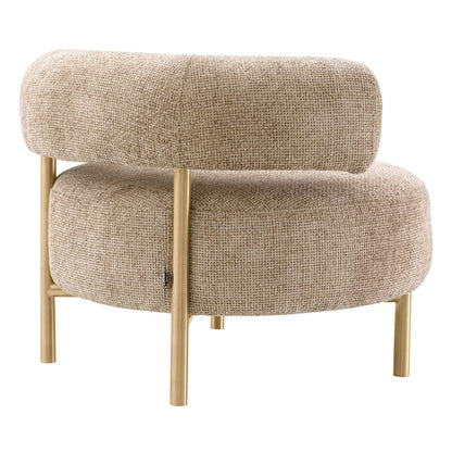 Lyssa Chair Thompson - Sand & Brushed Brass