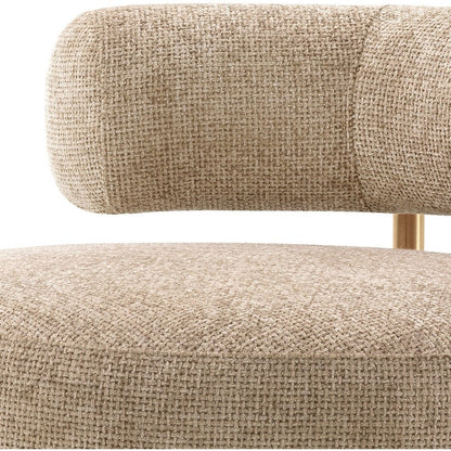 Lyssa Chair Thompson - Sand & Brushed Brass