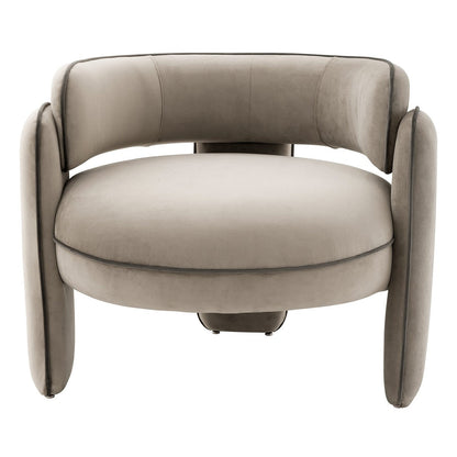 Chaplin Chair - Savona Greige Velvet