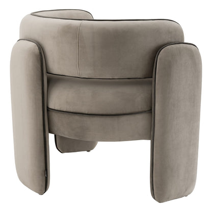 Chaplin Chair - Savona Greige Velvet