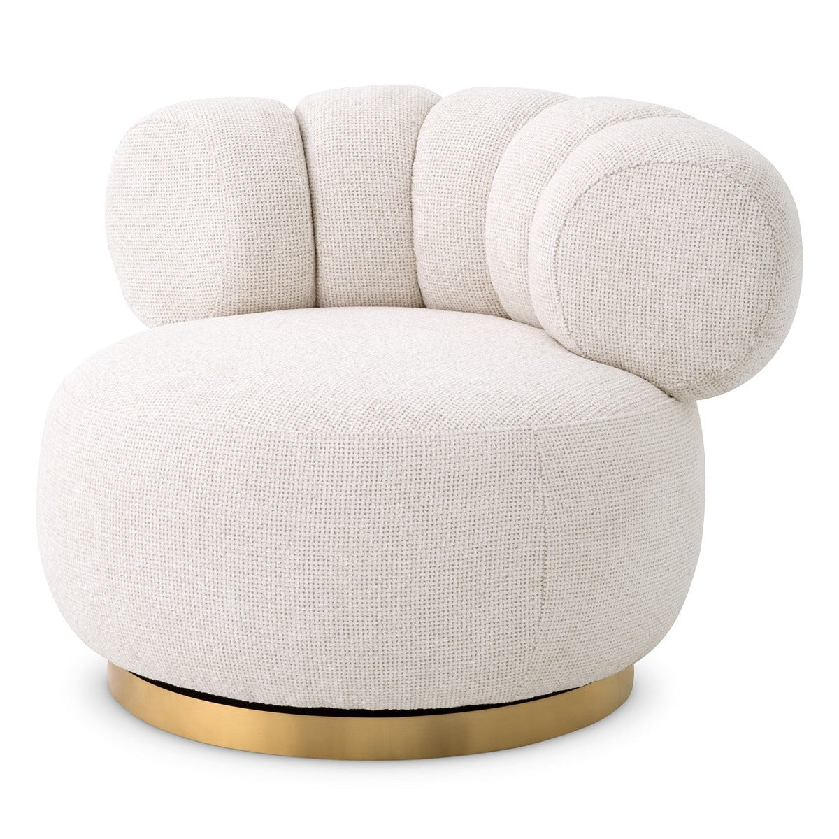 Phedra Swivel Chair - Lyssa Off-White
