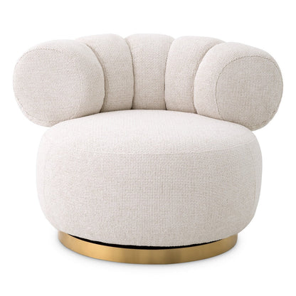 Phedra Swivel Chair - Lyssa Off-White