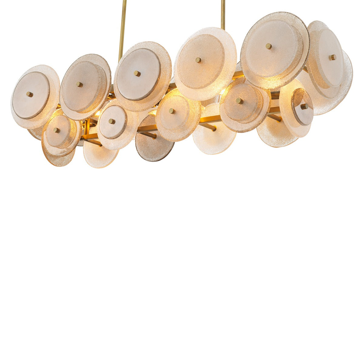 Hyde Chandelier - Vintage Brass & Glass