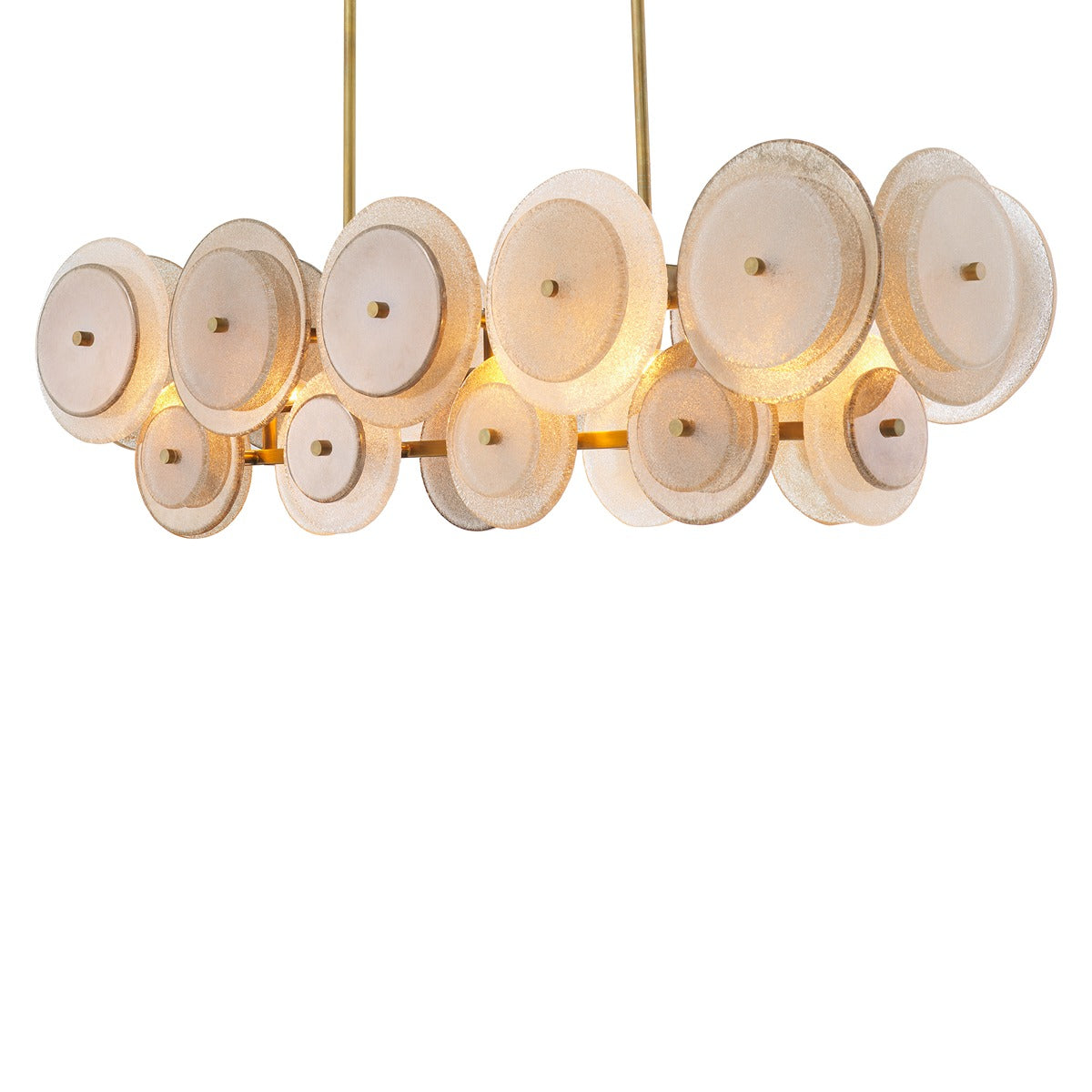Hyde Chandelier - Vintage Brass & Glass