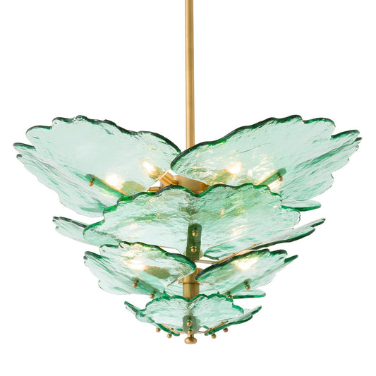 Florina Chandelier - Green Glass