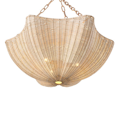 Los Palmos Chandelier - Natural Rattan