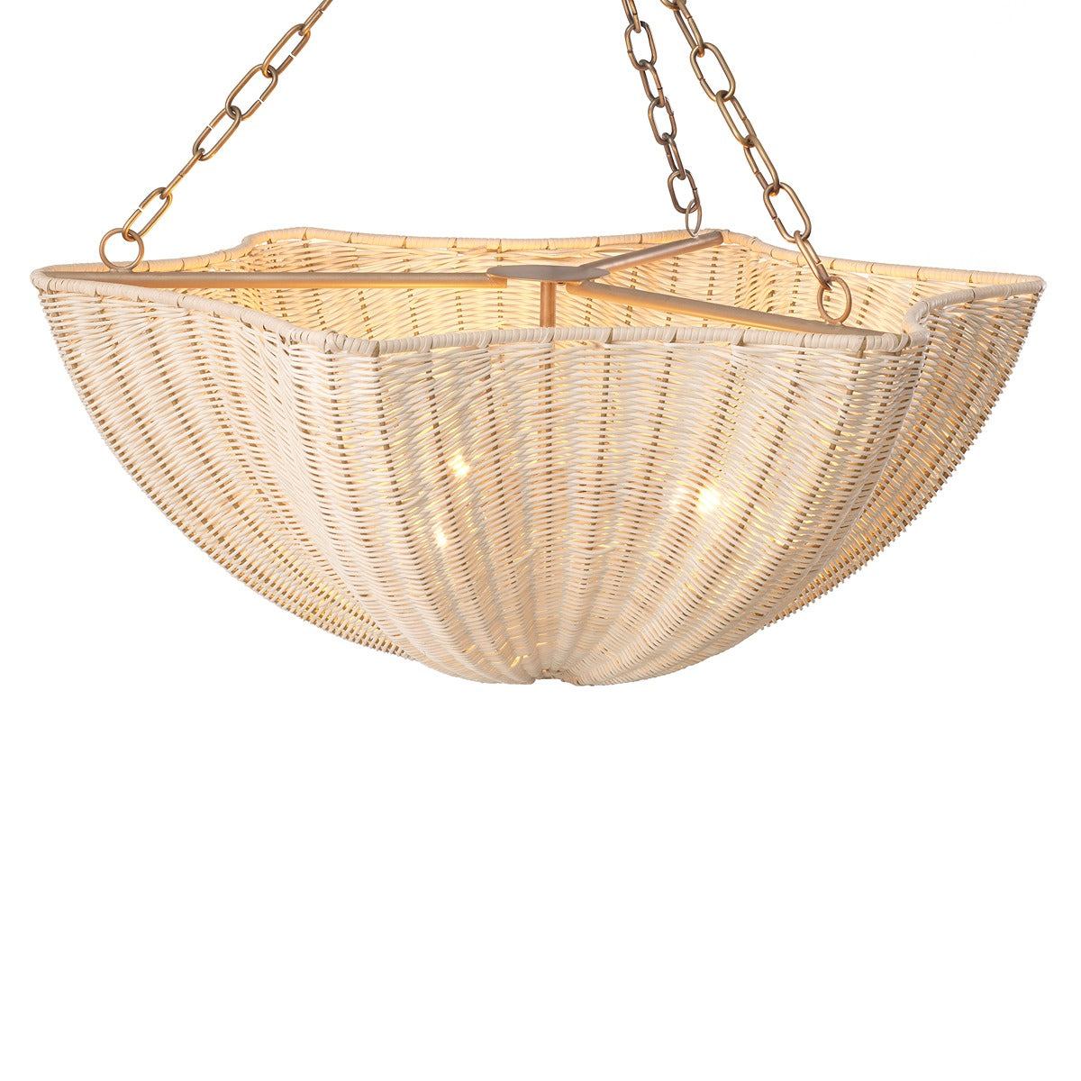 Los Palmos Chandelier - Natural Rattan