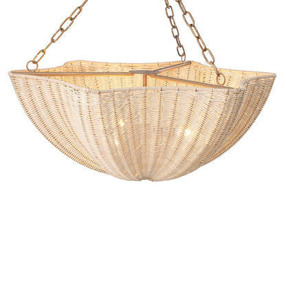 Los Palmos Chandelier - Natural Rattan