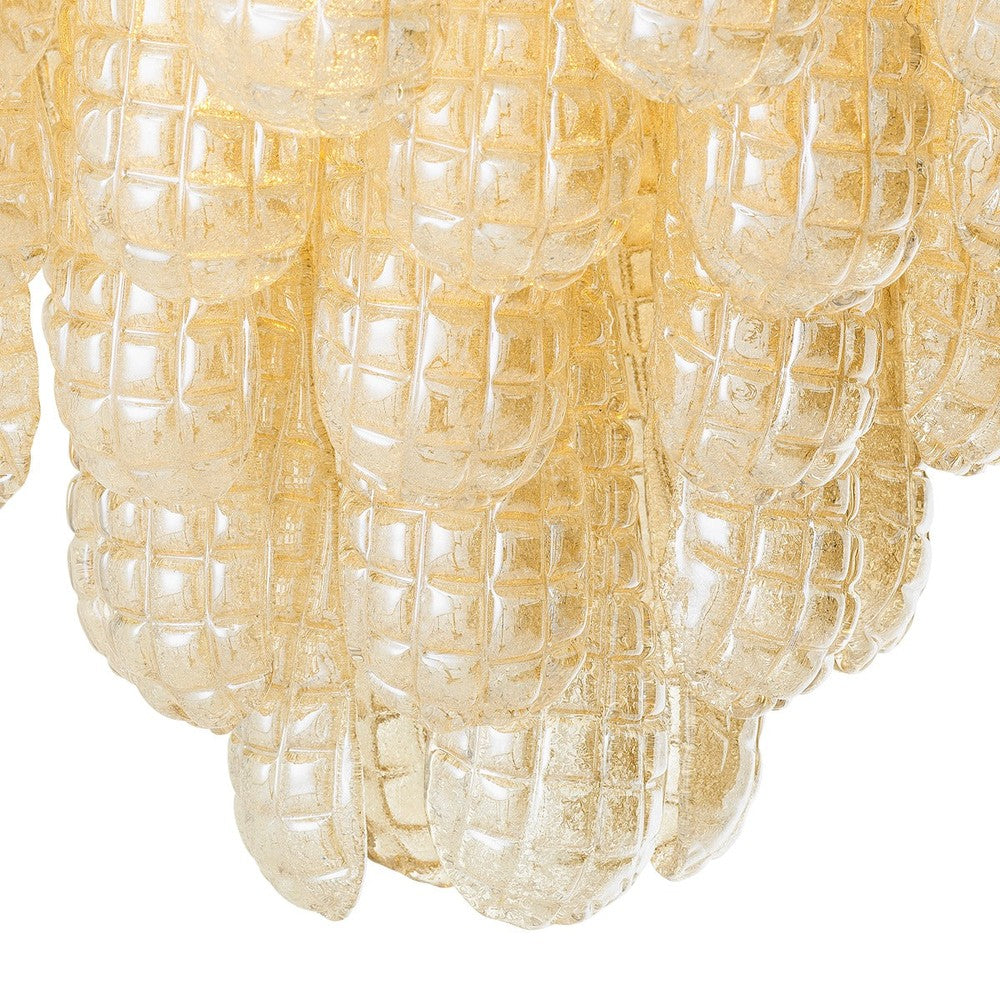 Chaves Small Chandelier - Champagne Coloured Glass