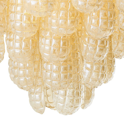 Chaves Small Chandelier - Champagne Coloured Glass