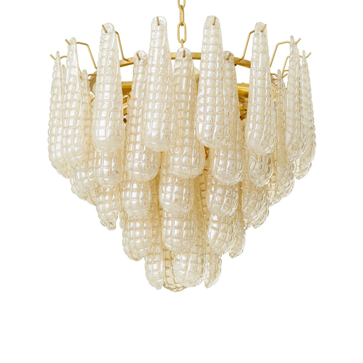 Chaves Small Chandelier - Champagne Coloured Glass