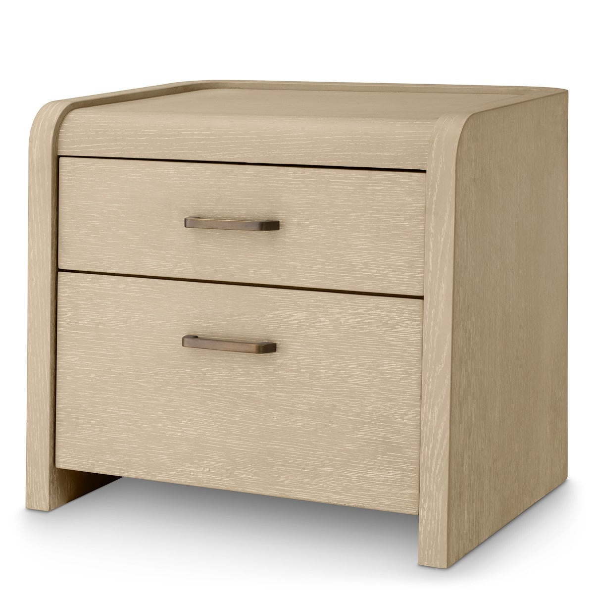 Joane Bedside Table - Washed Oak Veneer