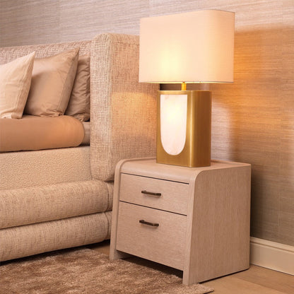 Joane Bedside Table - Washed Oak Veneer