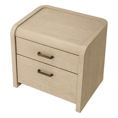 Joane Bedside Table - Washed Oak Veneer