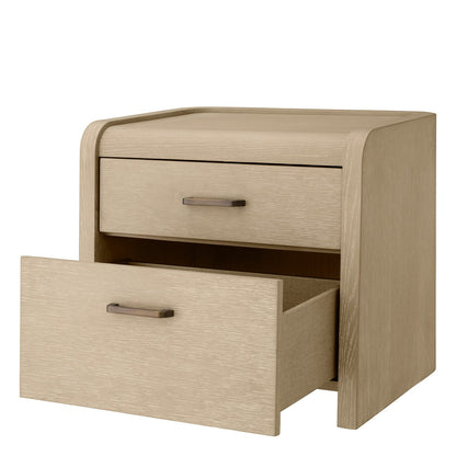 Joane Bedside Table - Washed Oak Veneer