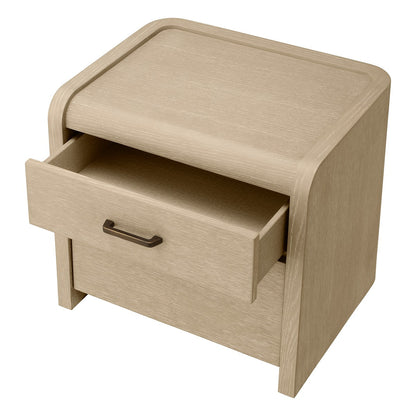Joane Bedside Table - Washed Oak Veneer