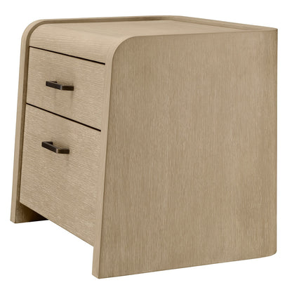 Joane Bedside Table - Washed Oak Veneer