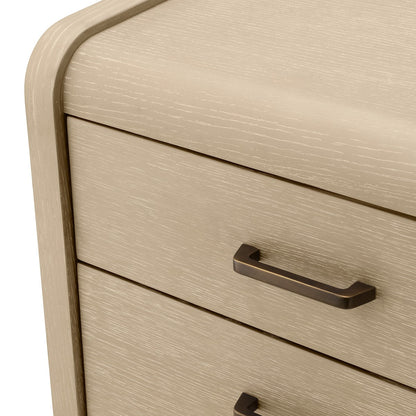 Joane Bedside Table - Washed Oak Veneer