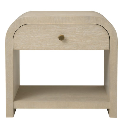 Rhodes Bedside Table - Washed Oak Veneer