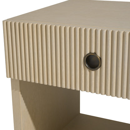 Dimitrios Bedside Table - Washed Oak Veneer