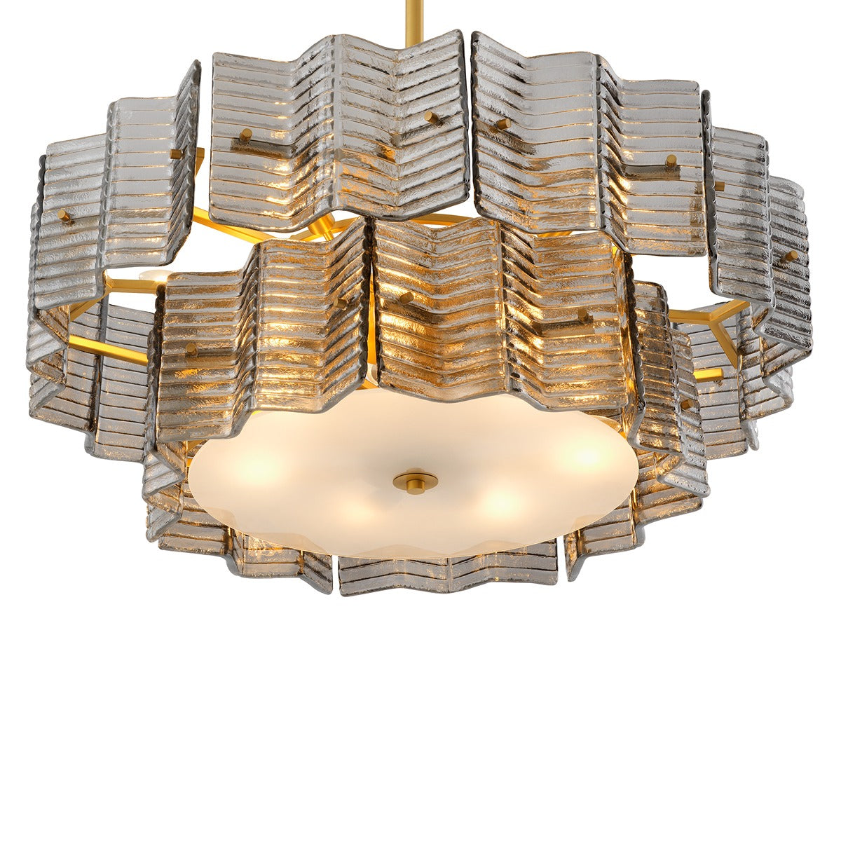 Silvano Chandelier - Smoke Glass