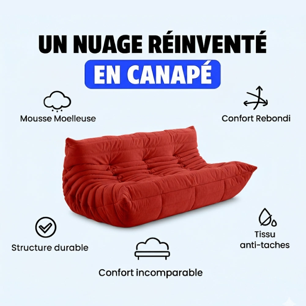 Koto Togo Compact Black Sofa: Sleek, Modern Design