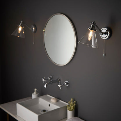 Faraday Bathroom Wall Light - Chrome