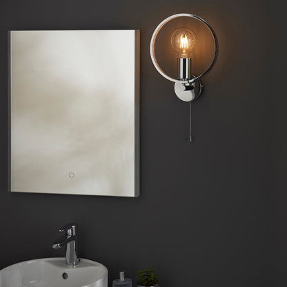 Merola Bathroom Wall Light - Chrome