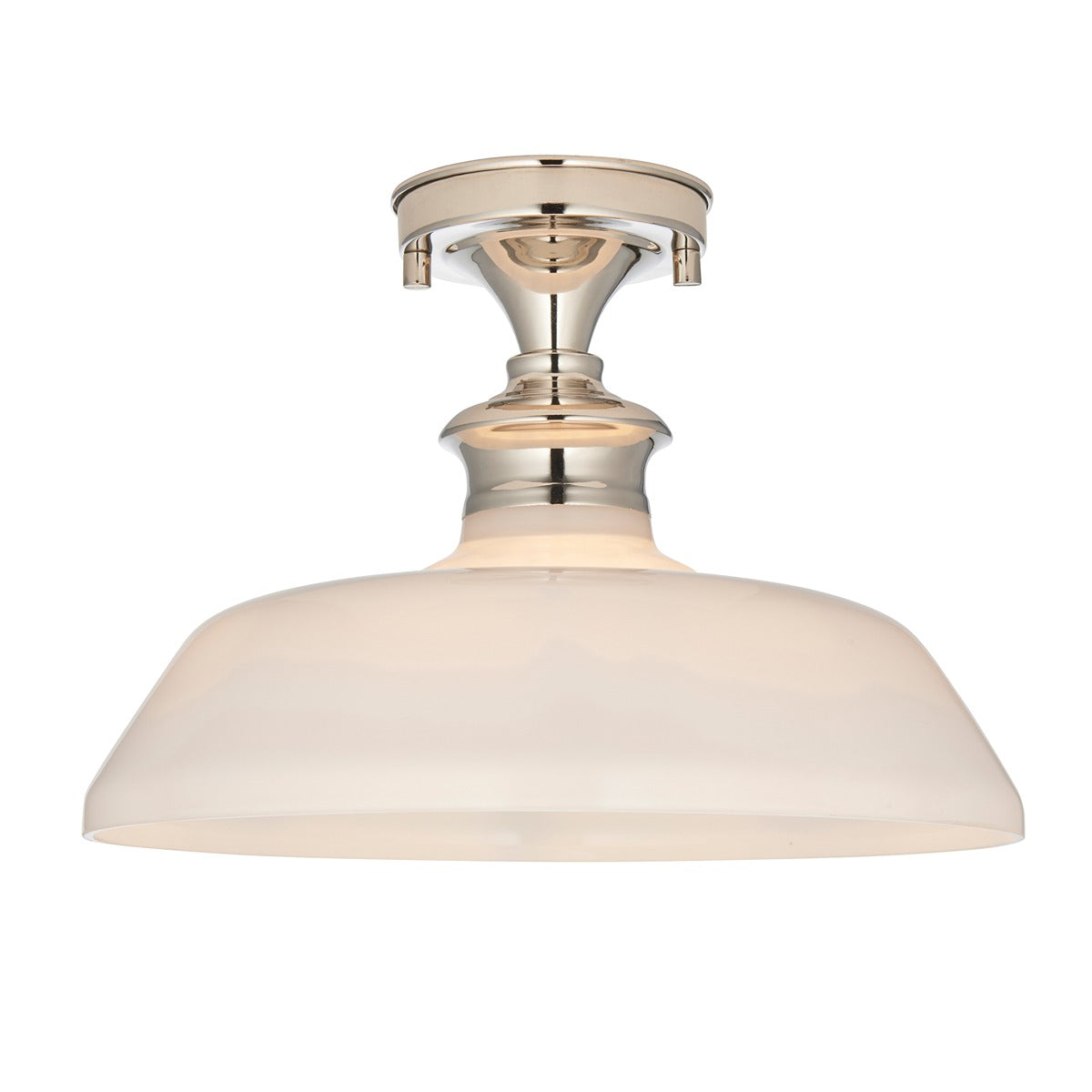 Barford Ceiling Light - Nickel & Opal