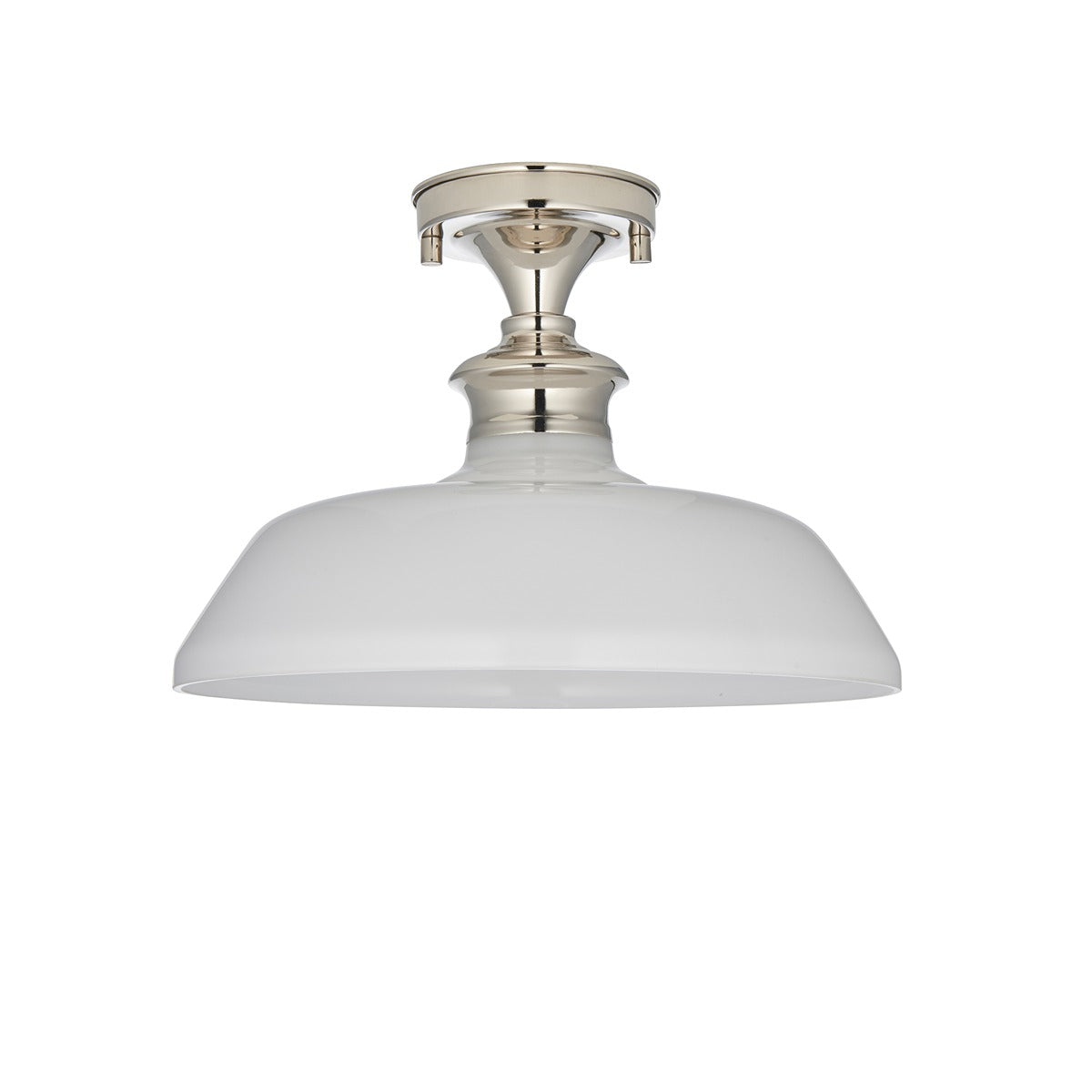 Barford Ceiling Light - Nickel & Opal